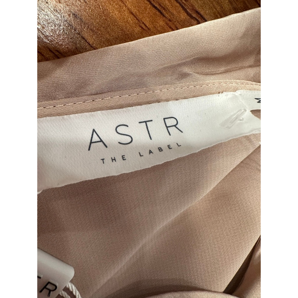 ASTR The Label Beige Ruffle Wrap Maxi Dress Women's M - Picture 7 of 9